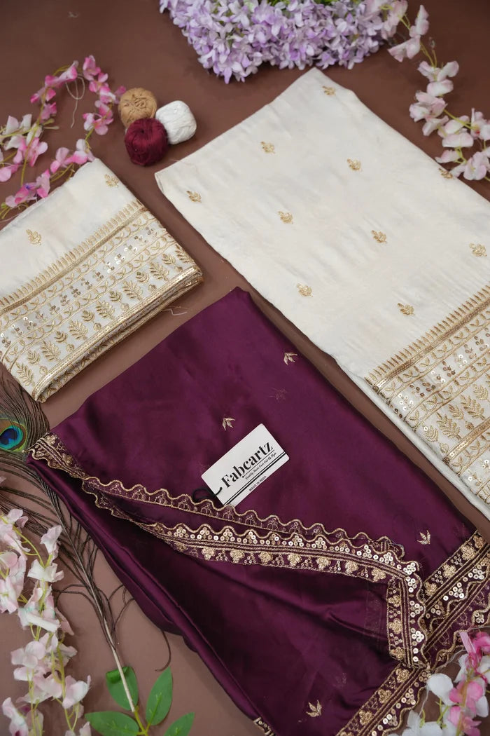 Aarohi Women's Woven Design Half Saree with Blouse and Dupatta