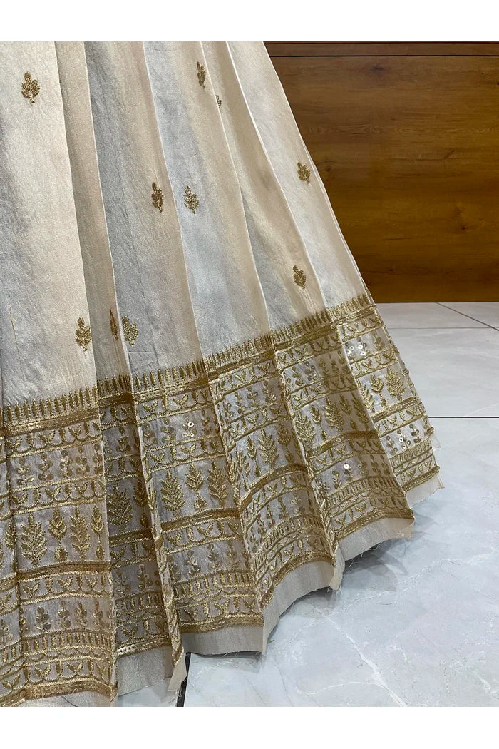 Aarohi Women's Woven Design Half Saree with Blouse and Dupatta
