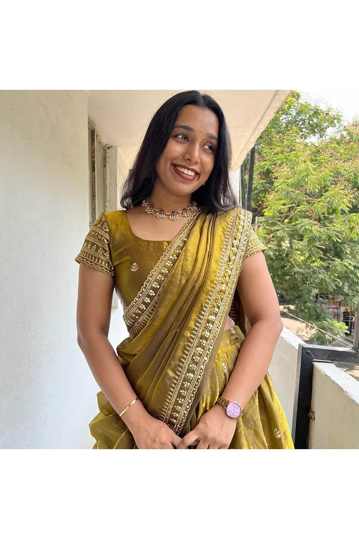 (Mandrikula) South Indian Festival Traditional Half Saree