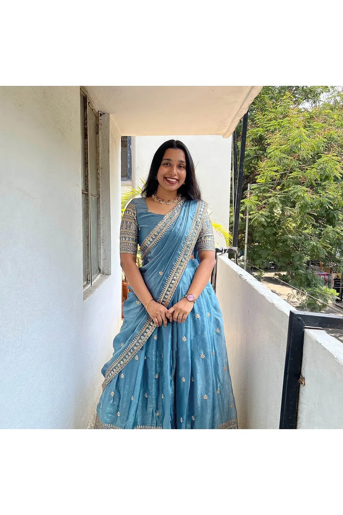 (Mandrikula) South Indian Festival Traditional Half Saree