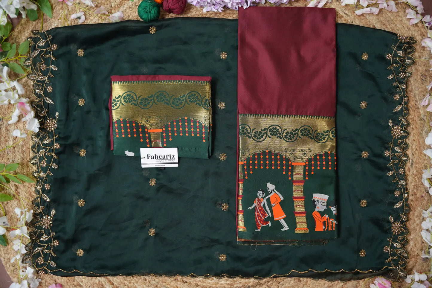 (WeddingRango) Beautifull South Indian Half Saree for women