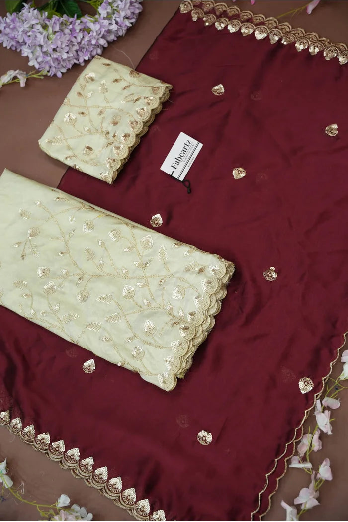 Satyabhumi Women's Woven Design Half Saree with Blouse and Dupatta