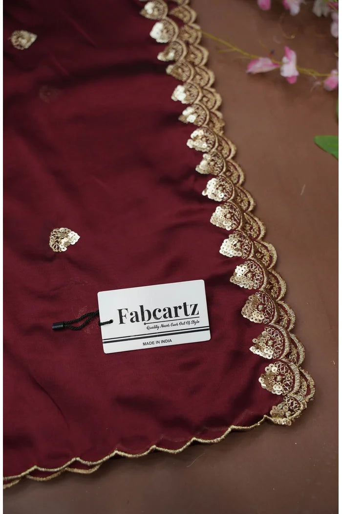 Satyabhumi Women's Woven Design Half Saree with Blouse and Dupatta