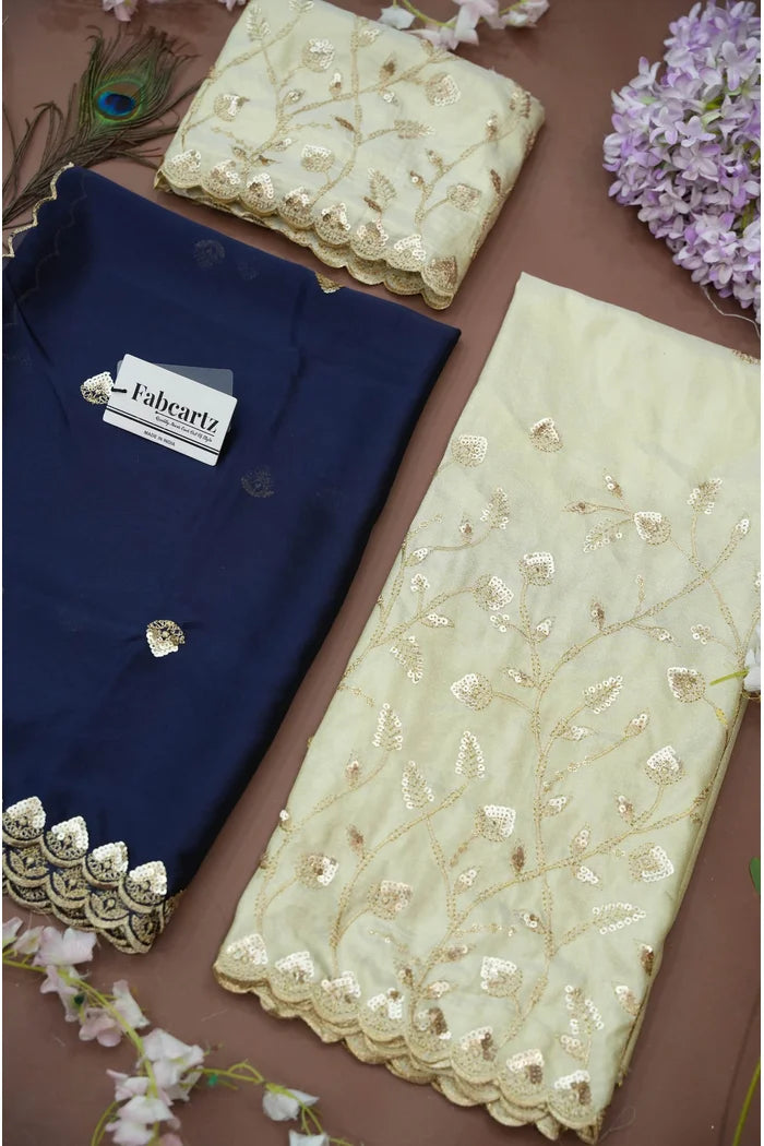 Satyabhumi Women's Woven Design Half Saree with Blouse and Dupatta