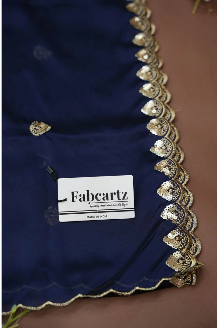 Satyabhumi Women's Woven Design Half Saree with Blouse and Dupatta