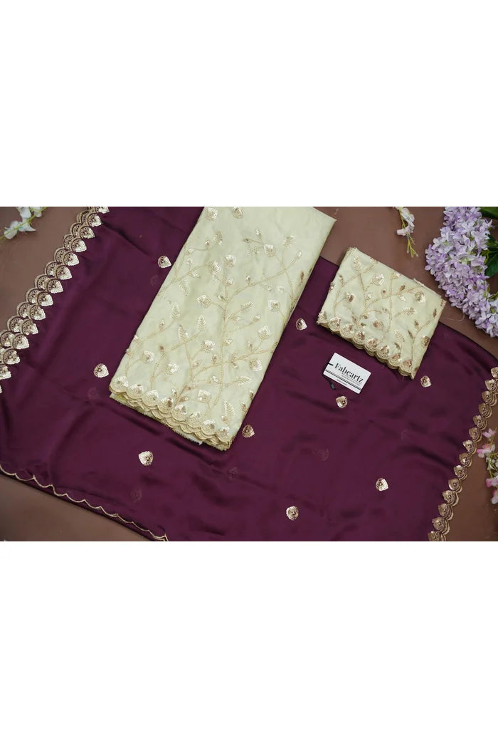 Satyabhumi Women's Woven Design Half Saree with Blouse and Dupatta