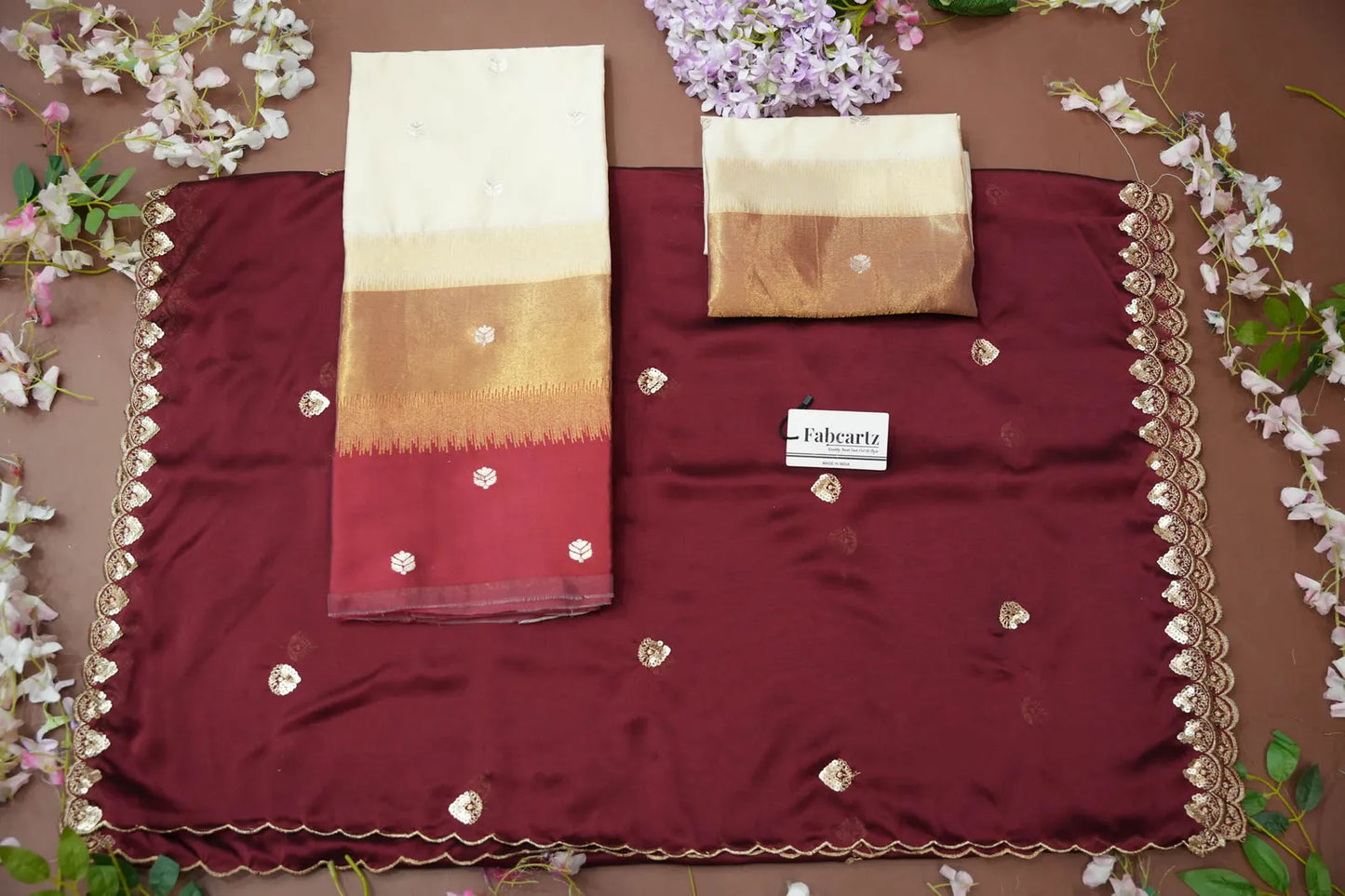 (Adhira) South Indian Festival Traditional Half Saree with Embroidered Blouse & Dupatta