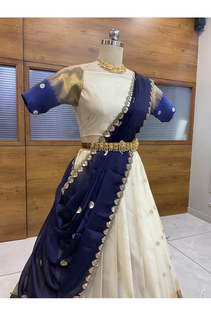 దక్షిణ భారత పండుగ సాంప్రదాయ హాఫ్ చీర (MYR)