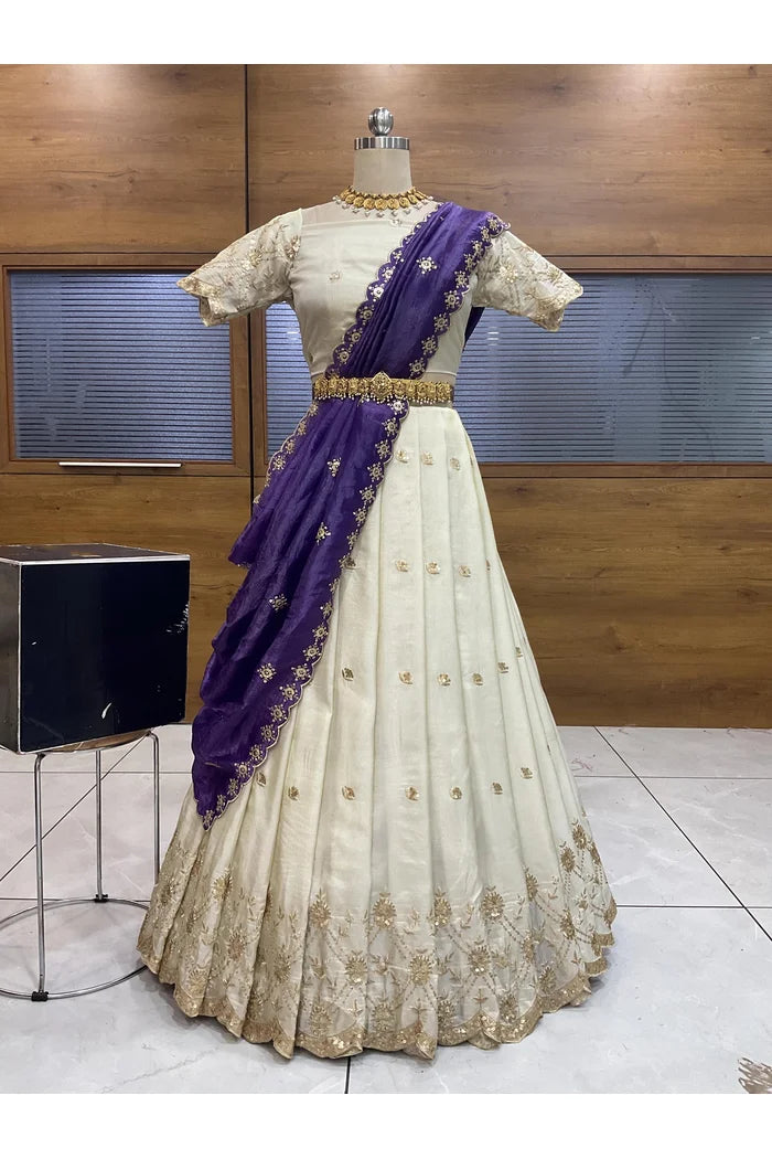 South Indian Festival Traditional Lehenga Choli Nobita – Fabcartz