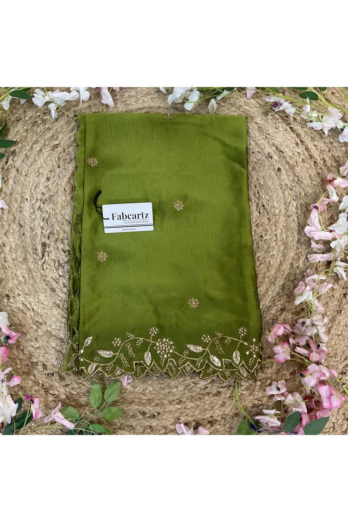 Beautiful Embroidery & Beads work Rangoli Dupatta for women | Only Dupatta RangoliDup