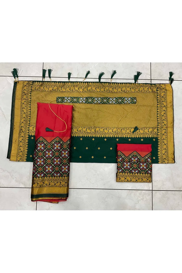 South Indian Festival Traditional Half Saree (Patola)