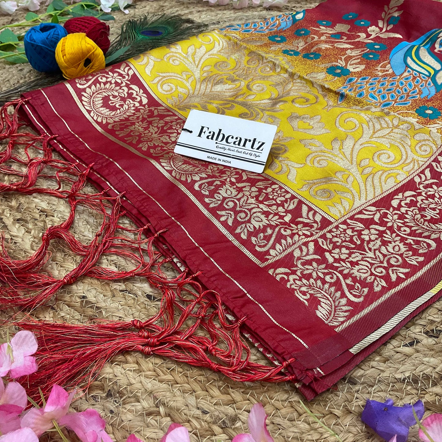 SawanDup Beautiful Jacquard Woven Design Dupatta for women | Only Dupatta