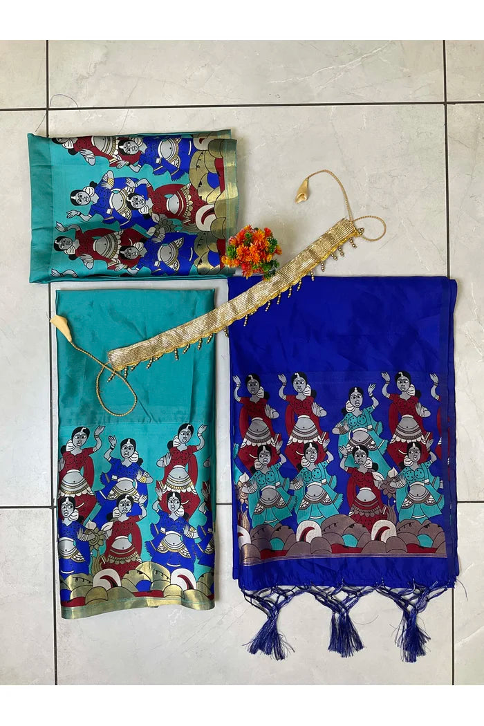 South Indian Festival Traditional Half Saree (Dhingli)