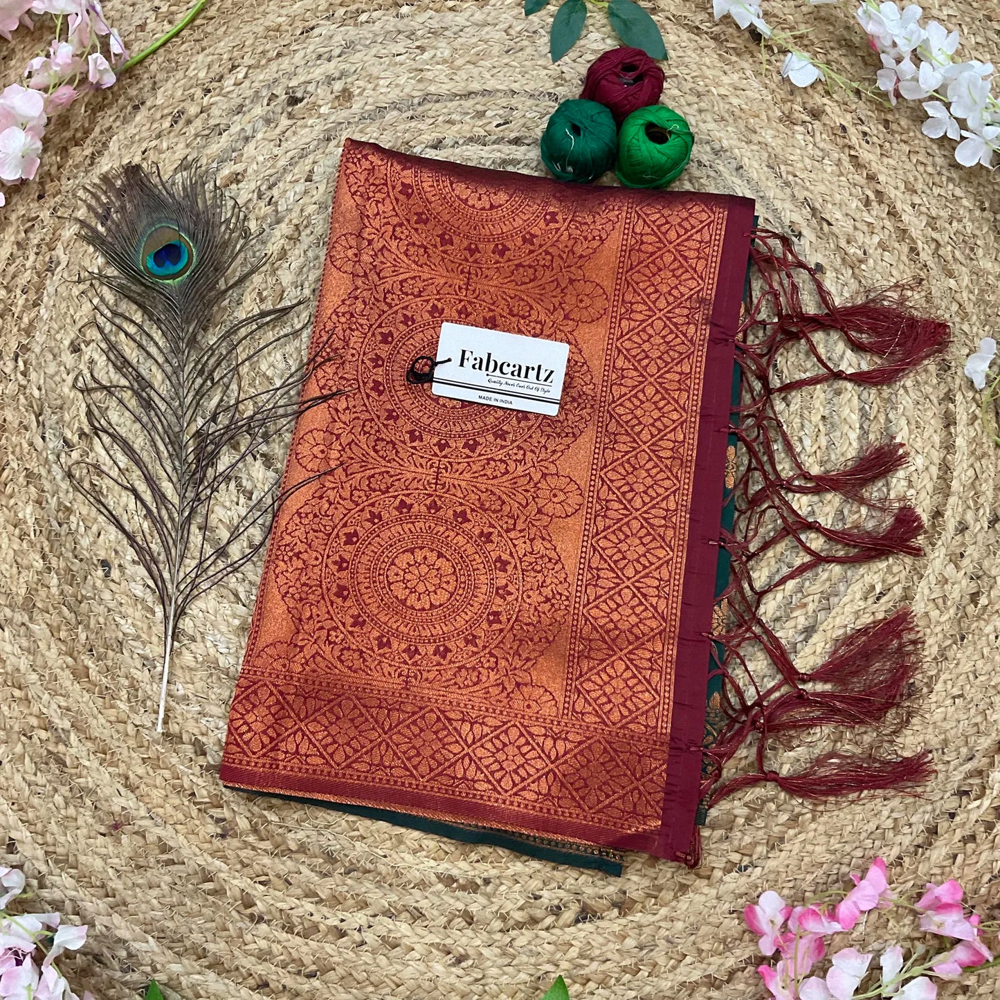 VishnuDup Beautiful Jacquard Woven Design Dupatta for women | Only Dupatta