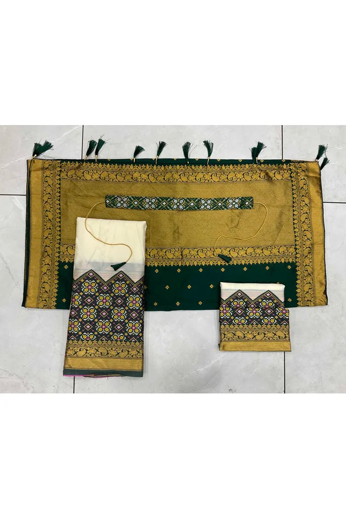 South Indian Festival Traditional Half Saree (Patola)