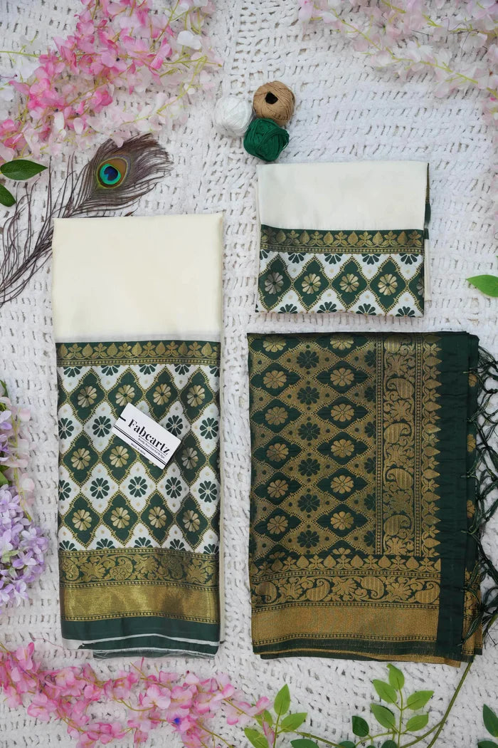 OnlinePattu South Indian Festival Traditional Half Saree