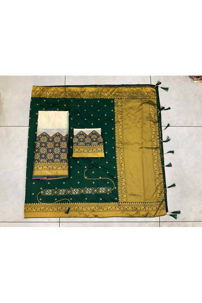 South Indian Festival Traditional Half Saree (Patola)