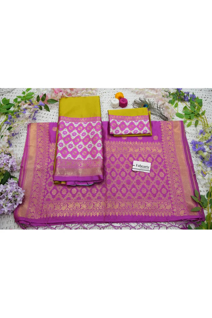 OnlinePattu South Indian Festival Traditional Half Saree