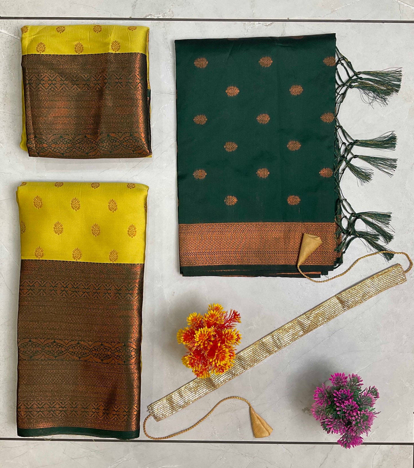 South Indian Festival Traditional Half Saree (Kantara)