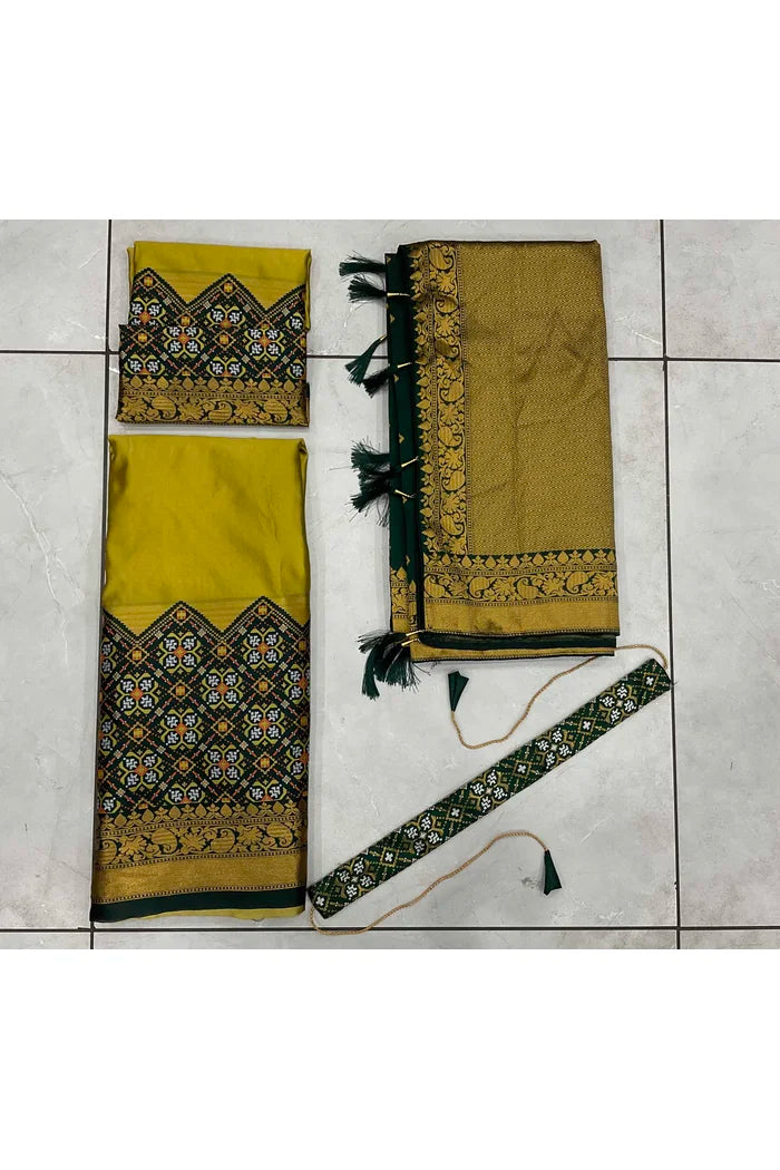 South Indian Festival Traditional Half Saree (Patola)