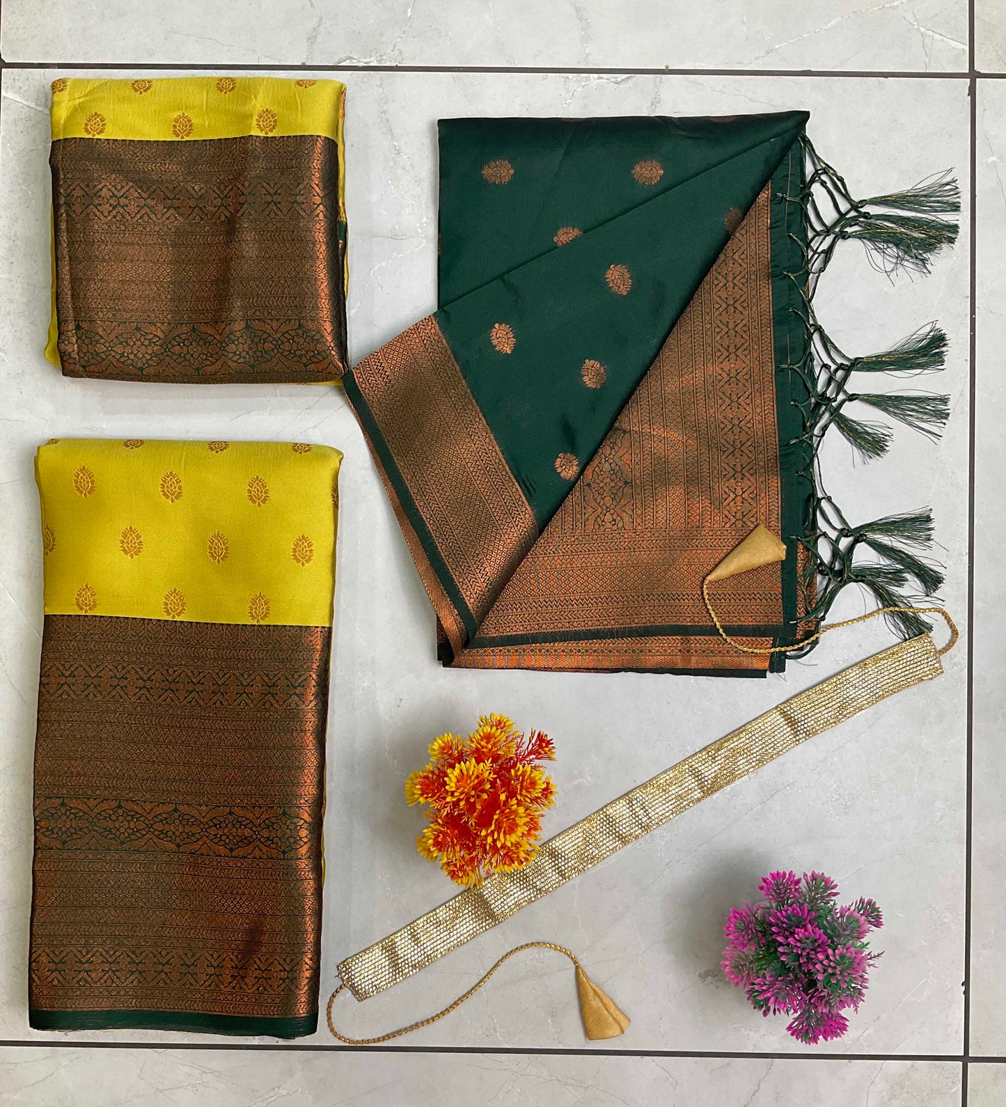 South Indian Festival Traditional Half Saree (Kantara)