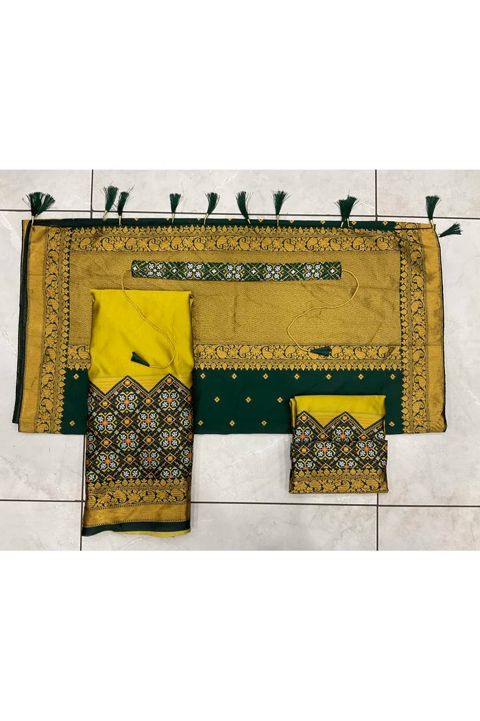 South Indian Festival Traditional Half Saree (Patola)
