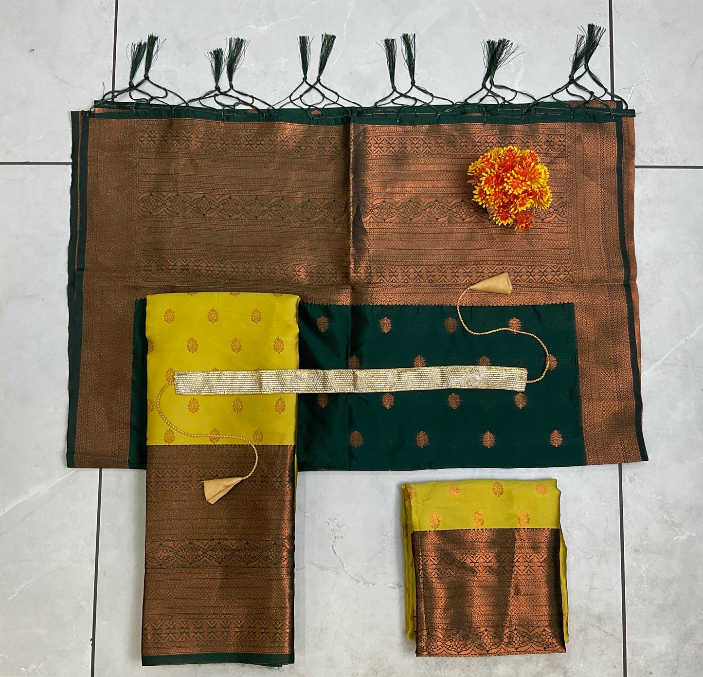 South Indian Festival Traditional Half Saree (Kantara)