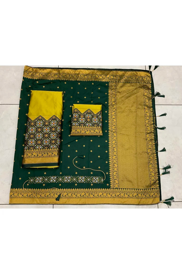 South Indian Festival Traditional Half Saree (Patola)