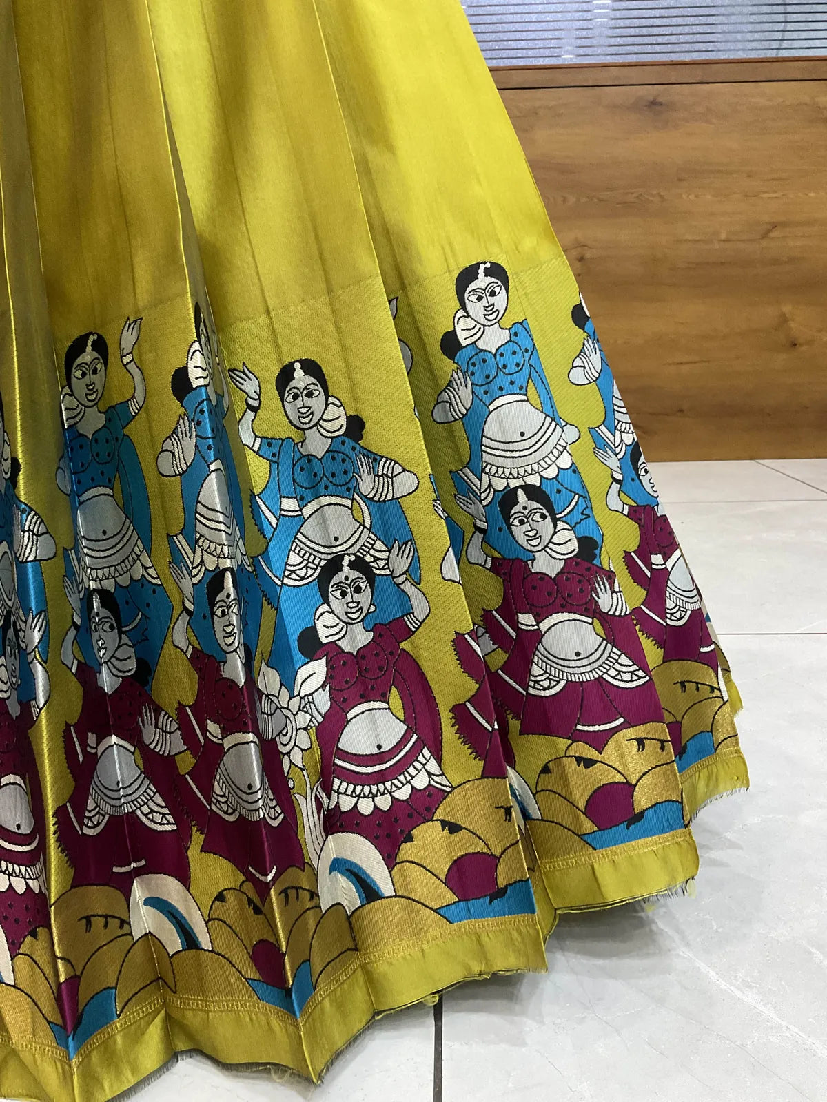 (Putrika) South Indian Festival Traditional Half Saree with Embroidered Blouse & Dupatta