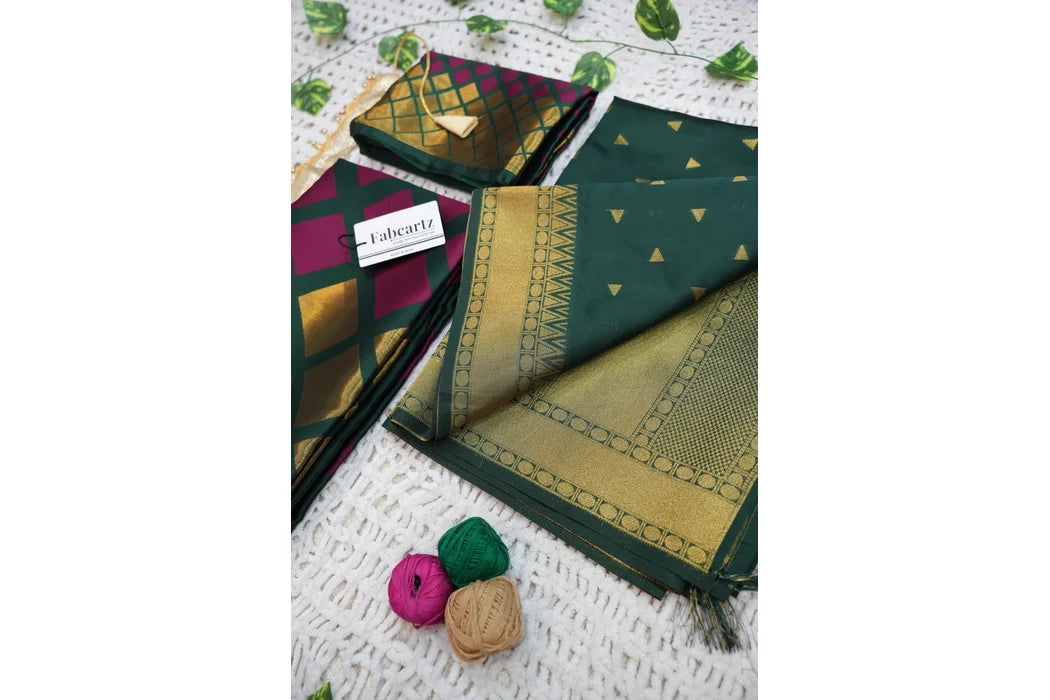 Multiverse Pattu South Indian Festival Traditional Half Saree