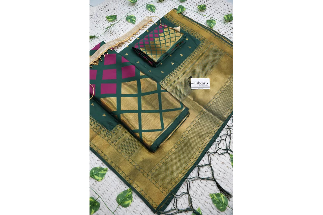 Multiverse Pattu South Indian Festival Traditional Half Saree