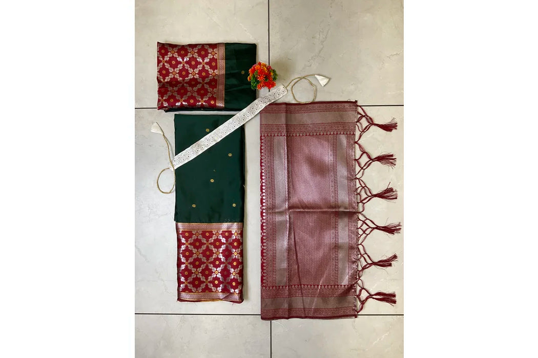 JanjalPAttu South Indian Festival Traditional Half Saree
