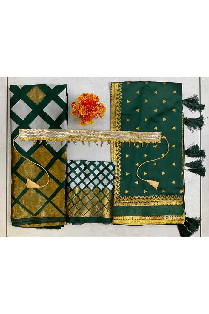 Multiverse Pattu South Indian Festival Traditional Half Saree
