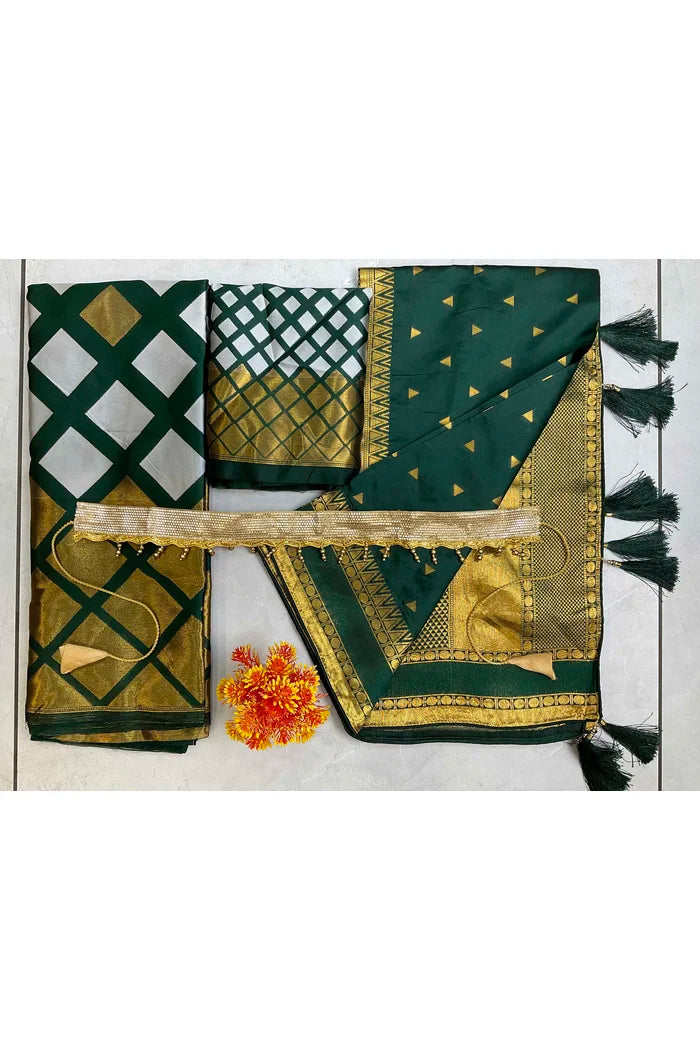 Multiverse Pattu South Indian Festival Traditional Half Saree