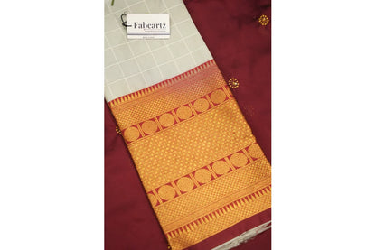 South Indian Festival Traditional Half Saree (Saraswati)