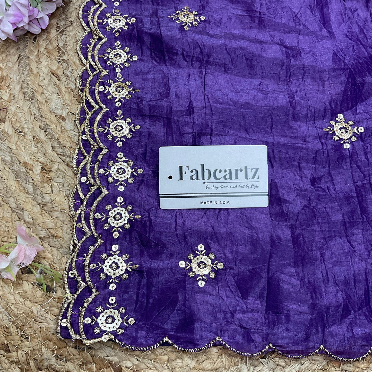 Beautiful Embroidery work & Gold Crush Dupatta for women | Only Dupatta Gold Crush Dup