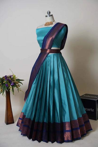 South Indian Festival Traditional Half Saree (Yenugu)