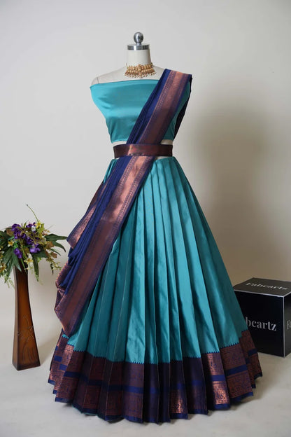 South Indian Festival Traditional Half Saree (Yenugu)