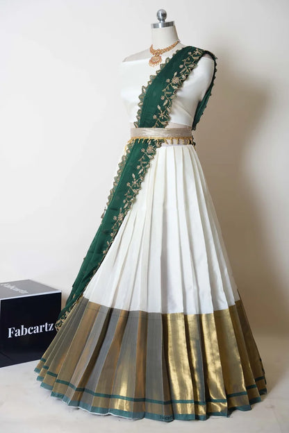 South Indian Festival Traditional Half Saree (Zara)