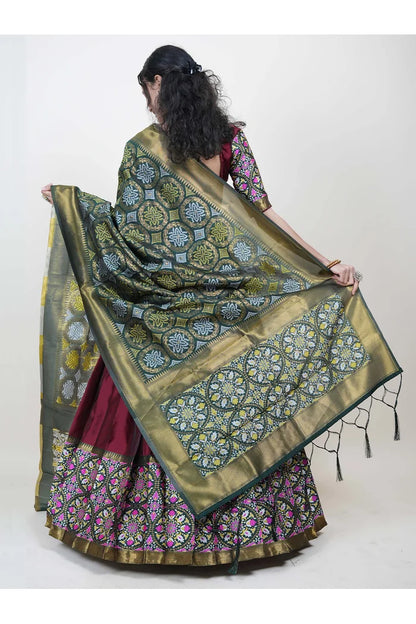 South Indian Festival Traditional Half Saree (GolGolPAttu)