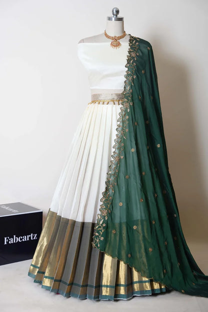 South Indian Festival Traditional Half Saree (Zara)