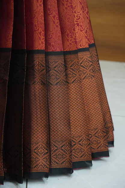 SudhaPattu  Women's Woven Design zari work Half Saree with Embroidered Blouse and Dupatta