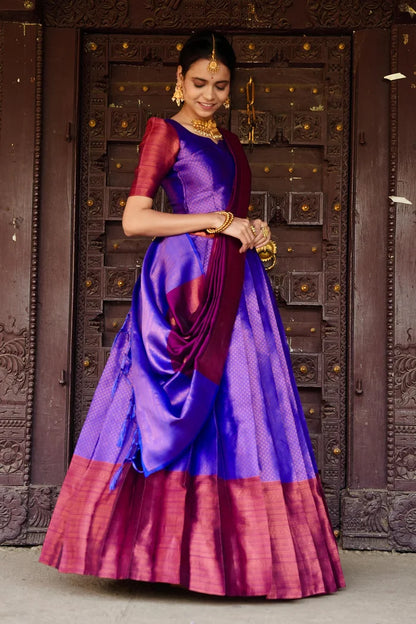 South Indian Festival Traditional Half Saree (Ival)