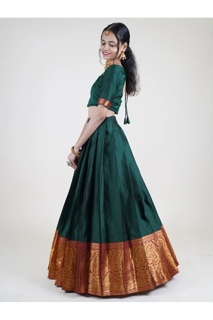 South Indian Festival Traditional Half Saree (Aarvi)