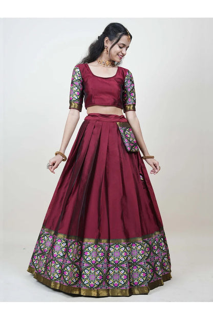 South Indian Festival Traditional Half Saree (GolGolPAttu)