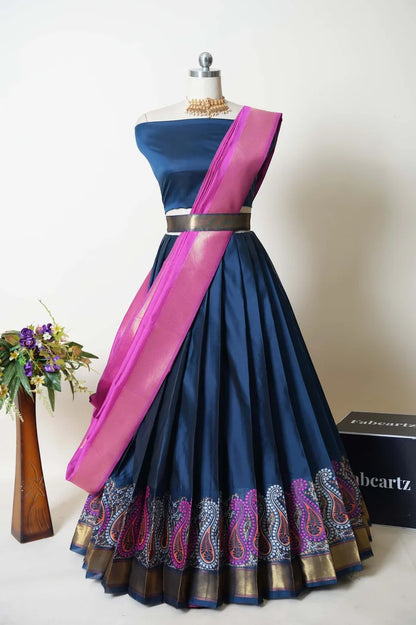 South Indian Festival Traditional Half Saree (Parvati)