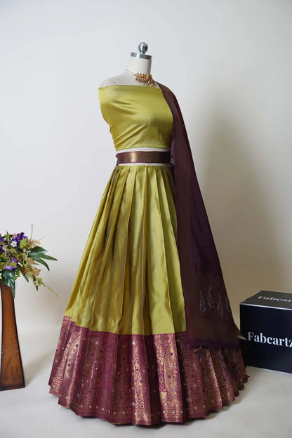 South Indian Festival Traditional Half Saree (Sarojini)