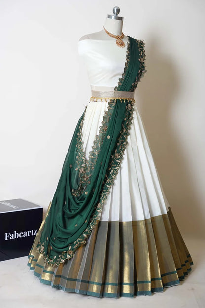 South Indian Festival Traditional Half Saree (Zara)