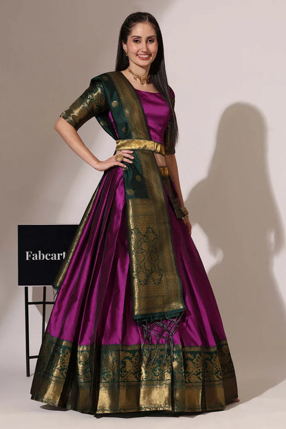 South Indian Festival Traditional Half Saree (Sundarii)