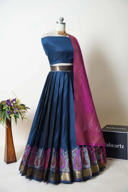 South Indian Festival Traditional Half Saree (Parvati)